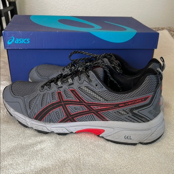 Asics Other - asics gel-venture 7 athletic sneakers in black/classic red US men’s size 13